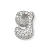Brass Micro Pave Cubic Zirconia Pendants KK-A300-02P-G-1