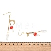 Handmade Lampwork & 304 Stainless Steel Dangle Earrings for Women EJEW-JE07494-5