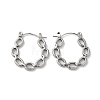 Non-Tarnish 304 Stainless Steel Hoop Earrings for Women EJEW-Z026-24P-1