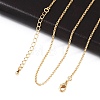 Long-Lasting Plated Brass Cable Chain Necklaces X-NJEW-K112-10G-NF-1