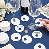 Paper Wine Glass Charms AJEW-WH0009-60A-01-3