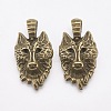 Tibetan Style Alloy Pendants TIBEP-WH0001-01AB-NF-2