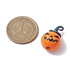 Halloween theme Wood with Alloy Pendant PALLOY-JF02657-01-4