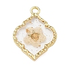 Alloy Epoxy Resin Pendants AL-Z001-08G-03-1