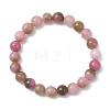 2Pcs Natural Dyed White Jade Beads Stretch Bracelet for Women BJEW-JB13165-3