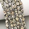 Natural Dalmatian Jasper Beads Strands G-C286-A09-1