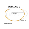 Simple Stainless Steel Round Cuff Choker Necklaces Fashion Jewelry for Women RC6869-3-2