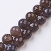Natural Gray Agate Beads Strands G-J376-03-18mm-1