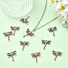 10Pcs Alloy Dragonfly Links Connectors FIND-YW0010-53-4