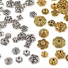 100Pcs 20 Styles Tibetan Style Alloy Bead Caps TIBE-YW0001-85-2