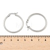 Tarnish Resistant 304 Stainless Steel Hoop Earrings X-EJEW-F105-09P-5