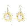 Ghost Alloy Enamel Dangle Earrings EJEW-TA00492-1