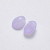 Spray Painted Imitation Jade Glass Charms GLAA-R211-05-J03-2