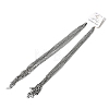 12Pcs 1.7MM 304 Stainless Steel Rope Chain Necklaces for Men Women NJEW-H093-13P-4
