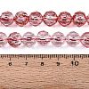 Crackle Transparent Glass Beads Strands GLAA-N063-10mm-14-2