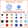 240Pcs 24 Styles Glass Rhinestone Cabochons GLAA-BM0001-06-2