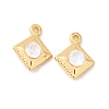 Brass Glass Charms KK-P340-08G-03-1