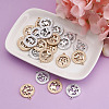 Fashewelry 2 Sets 2 Colors Zinc Alloy Jewelry Pendant Accessories FIND-FW0001-06-11