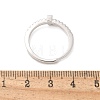 S925 Sterling Silver Adjustable Letter Rings for Women RJEW-M068-01P-J-3