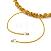 Natural Tiger Eye & White Moonstone & Yellow Jade & Synthetic Citrine  Round Beads Braided Bead Bracelets for Women BJEW-JB12917-04-4