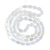 Electroplate Glass Beads Strands EGLA-N008-017-D03-2