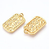 Brass Micro Pave Cubic Zirconia Pendants KK-N254-242G-2