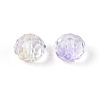 Baking Paint Transparent Glass Beads GLAA-N011-10mm-06-2
