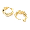 Brass Curly Hoop Earrings for Women EJEW-F347-01G-01-2