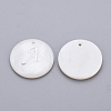 Natural Freshwater Shell Pendants SHEL-Q018-01A-MP-4