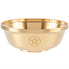 Brass Offering Bowl for Altar Meditation AJEW-WH20816-262A-1