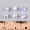 Transparent Spray Painted Glass Beads LS-EGLA-N018-4mm-02-4