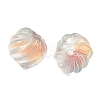 Two-tone Transparent Glass Beads GLAA-H041-02A-2