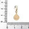 304 Stainless Steel Teardrop Pendant Decoration STAS-S165-06B-G-3