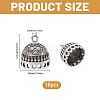 16Pcs Tibetan Style Zinc Alloy Pendant Bails FIND-CA0011-75C-2