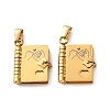 304 Stainless Steel Pendants SA-CBA694E-01G-04-1