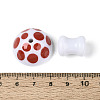 2Pcs Opaque Acrylic Enamel Beads MACR-N018-15A-4