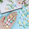 40Pcs Opaque Acrylic Enamel Beads OACR-PA0001-92-3