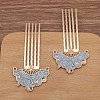 Alloy Hair Comb Findings PW-WG7CF42-06-1