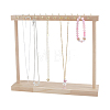 Rectangle Wooden Necklace Organizer Display Stands NDIS-WH0010-36C-1