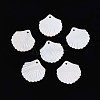 Natural Freshwater Shell Carved Pendants SSHEL-N040-02-1