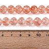 Crackle Transparent Glass Beads Strands GLAA-N063-10mm-11-2