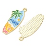 Ocean Alloy Enamel Pendants ENAM-B041-01T-3