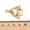 Christmas Zinc Alloy & Glass Beads Pendants PALLOY-TA00441-3