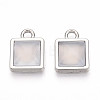 Square Alloy Resin Charms PALLOY-N177-04P-1