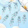 16Pcs 8 Styles Alloy & Synthetic Turquoise Pendants PALLOY-CJ00194-6