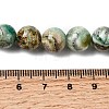 Natural Green Line Jasper  Beads Strands G-L639-A01-6mm-5