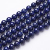Dyed Grade A Natural Lapis Lazuli Beads Strands GSR8mmC123-3