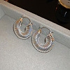 Silver Needle Silver Earrings Fashion Metal Earrings Simple Design Earrings TV7290-6-1