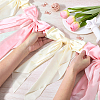 1Pc Polyester Bowknot Congratuation Banners FEPA-CP0001-04-3