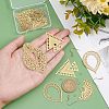 Unicraftale DIY Filigree Dangle Earring Making Kit DIY-UN0003-34-2